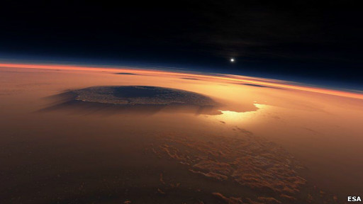 Вулкан Олимпус - крупнейший в Солнечной системе.