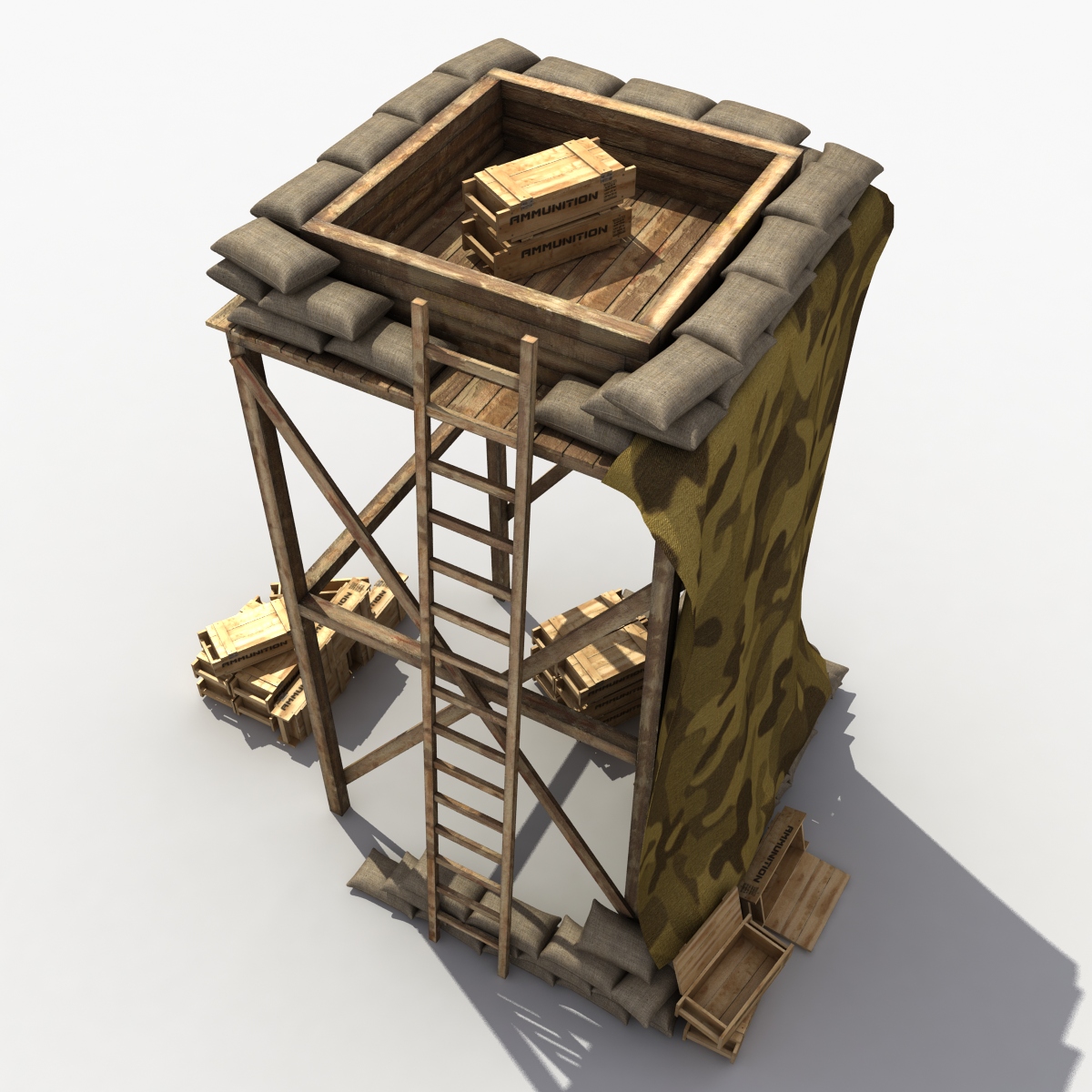 3D model base supporting point