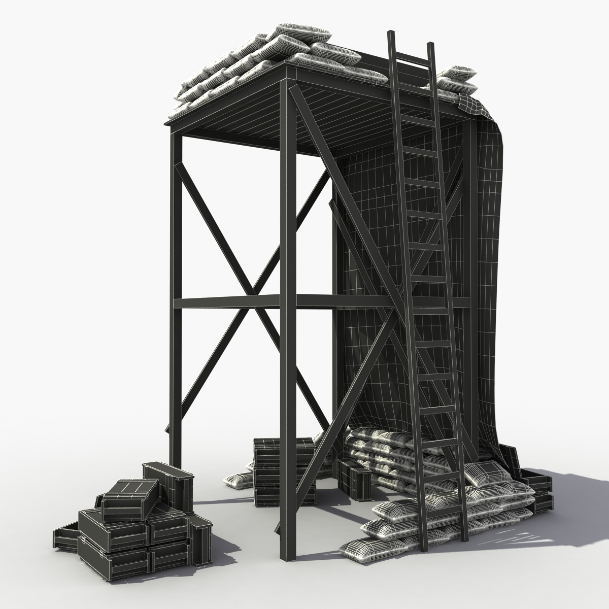 3D model base supporting point