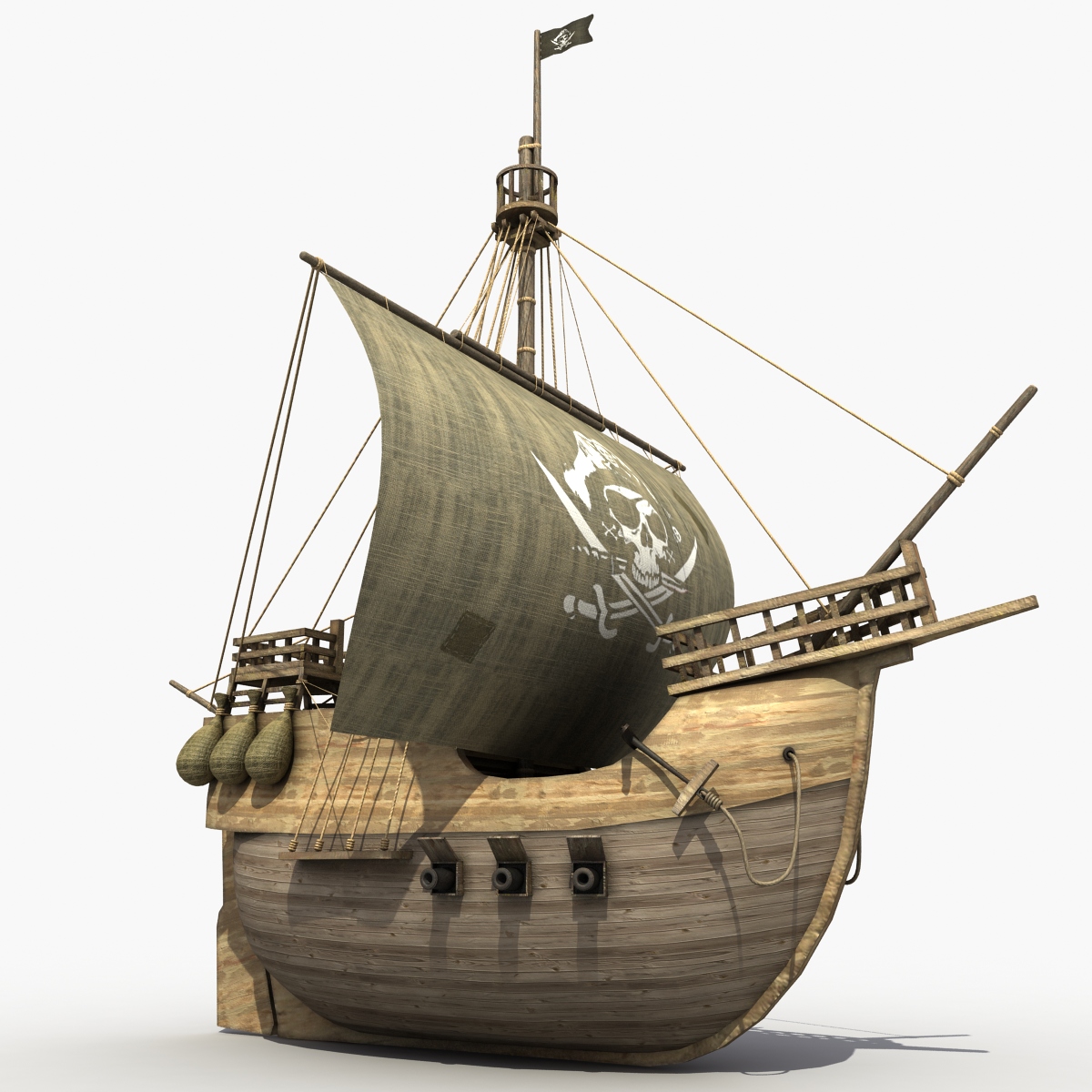 3d model Pirate Ship