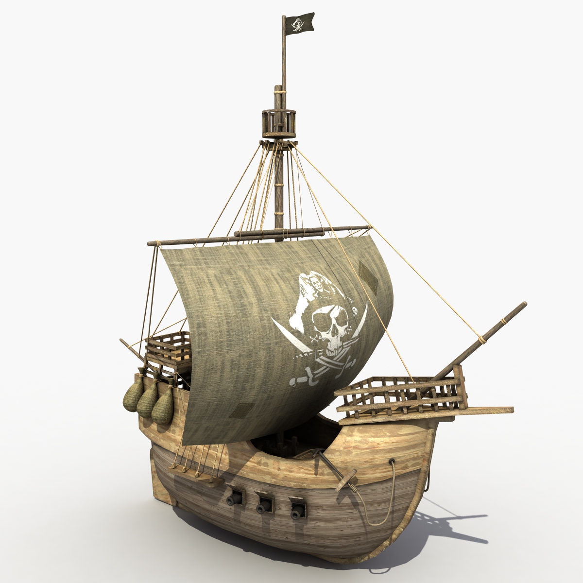 3d model Pirate Ship