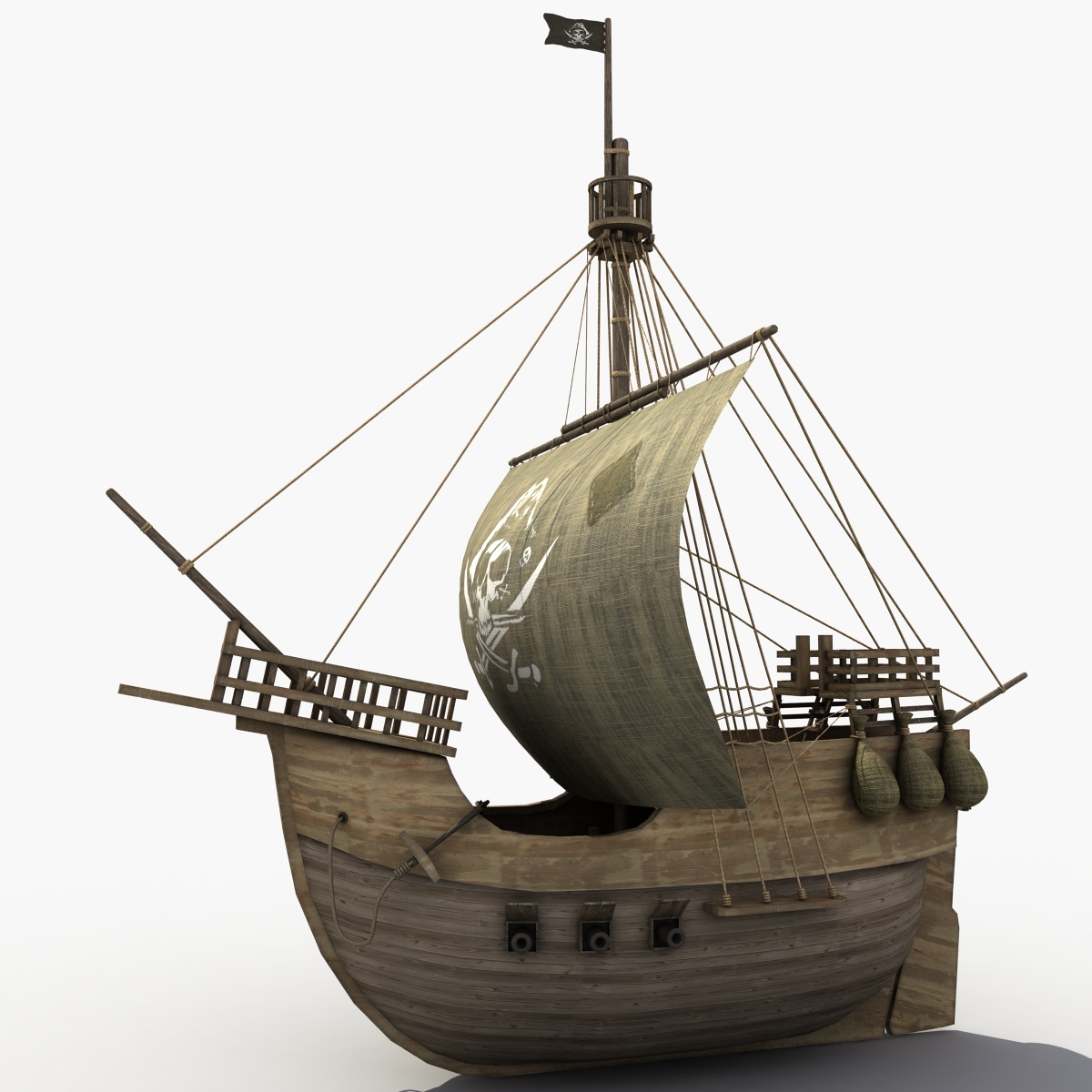 3d model Pirate Ship