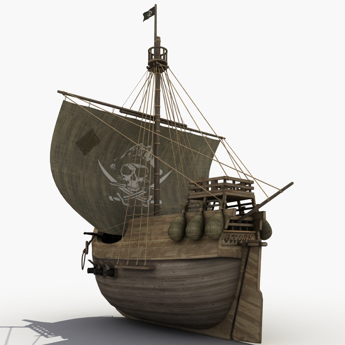 3d model Pirate Ship