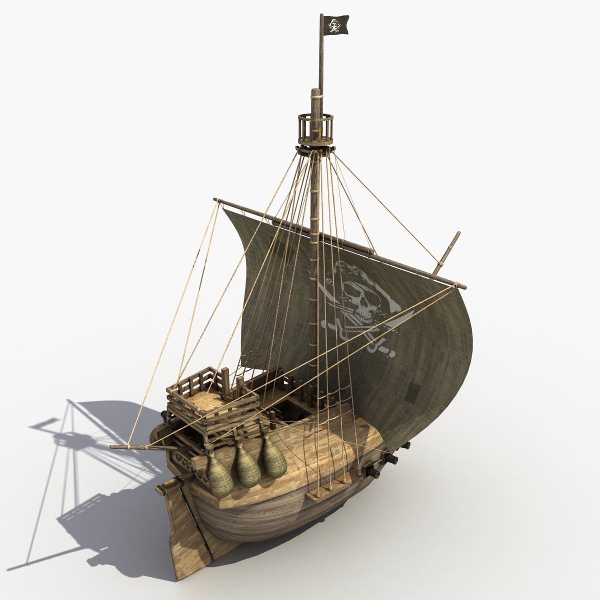 3d model Pirate Ship
