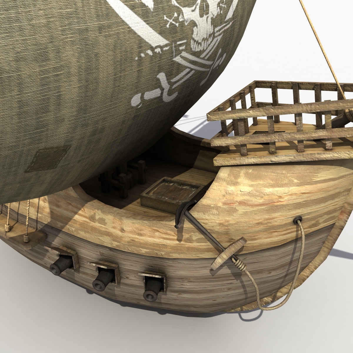 3d model Pirate Ship