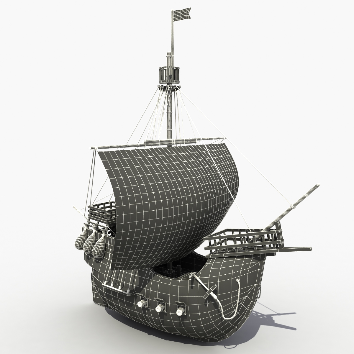 3d model Pirate Ship