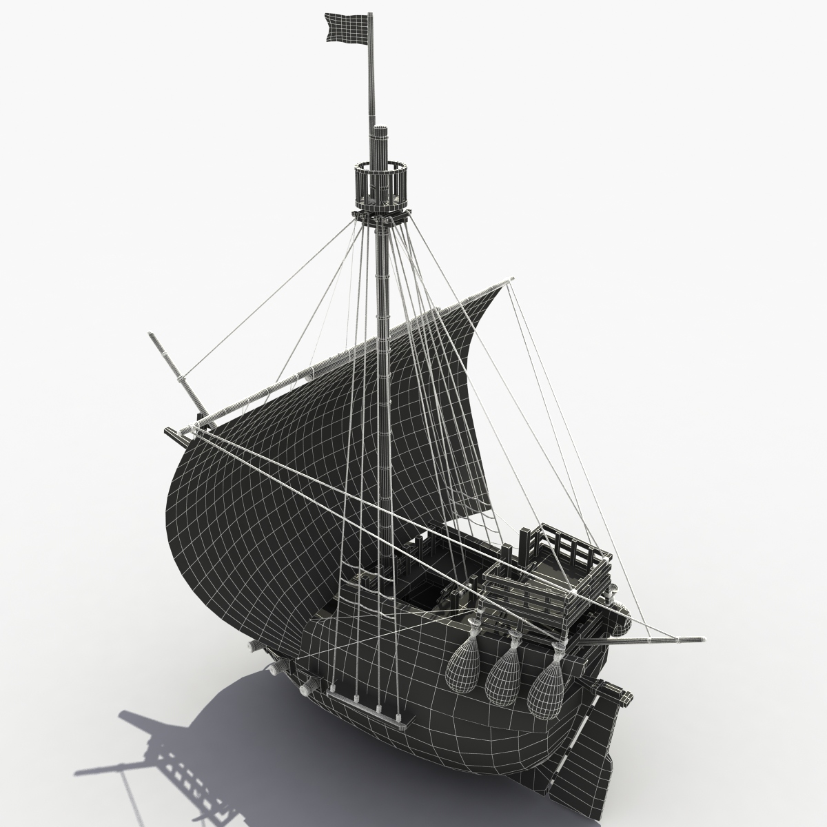 3d model Pirate Ship