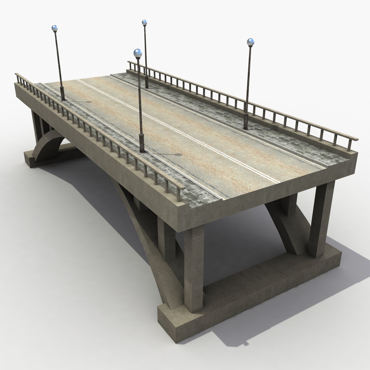 3d model Concrete Bridge
