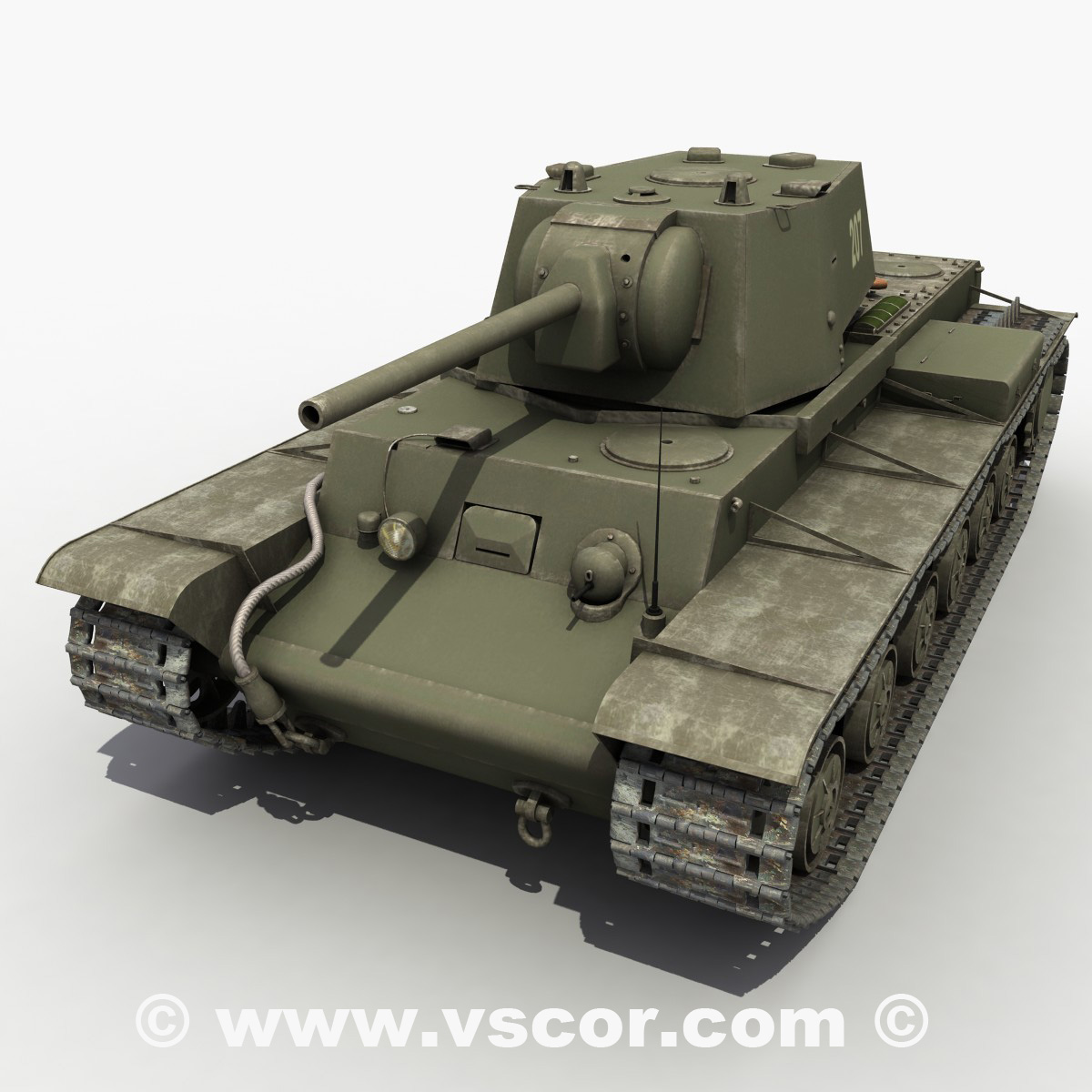 3Д модель танка КВ-1